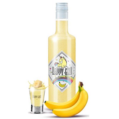 Happy End Einhorn Sahne Likör Banane
